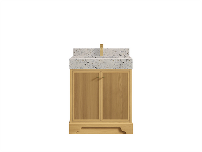 Manhattan White Oak 30 in. W x 22 in. D Single Sink Bathroom Vanity - Willow Bath and Vanity