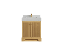 Manhattan White Oak 30 in. W x 22 in. D Single Sink Bathroom Vanity - photo 8