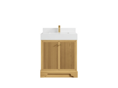 Manhattan White Oak 30 in. W x 22 in. D Single Sink Bathroom Vanity - photo 14