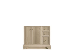 Manhattan White Oak 36 in. W x 22 in. D Center Sink Bathroom Vanity - photo 9