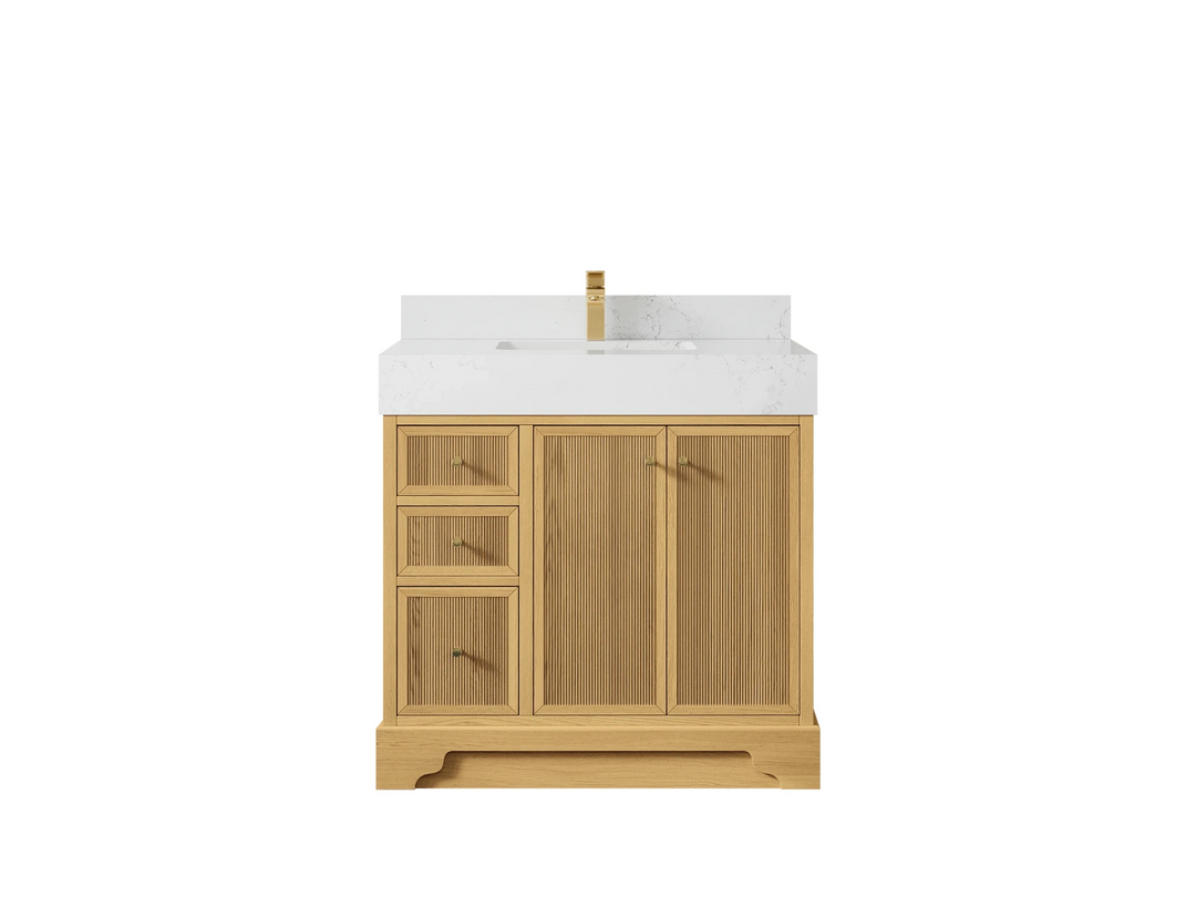 Manhattan White Oak 36 in. W x 22 in. D Center Sink Bathroom Vanity | 
              
                White Oak
                
                  
             - MNH_WHOK_EMP_WT_36CR - photo №10