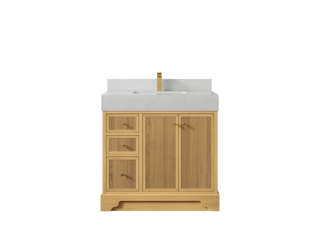 Manhattan White Oak 36 in. W x 22 in. D Center Sink Bathroom Vanity | 
              
                White Oak
                
                  
             - MNH_WHOK_EMP_WT_36CR - photo №7