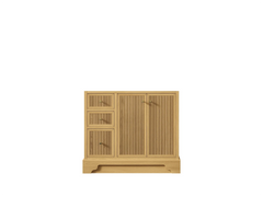 Manhattan White Oak 36 in. W x 22 in. D Right Offset Sink Bathroom Vanity - photo 6