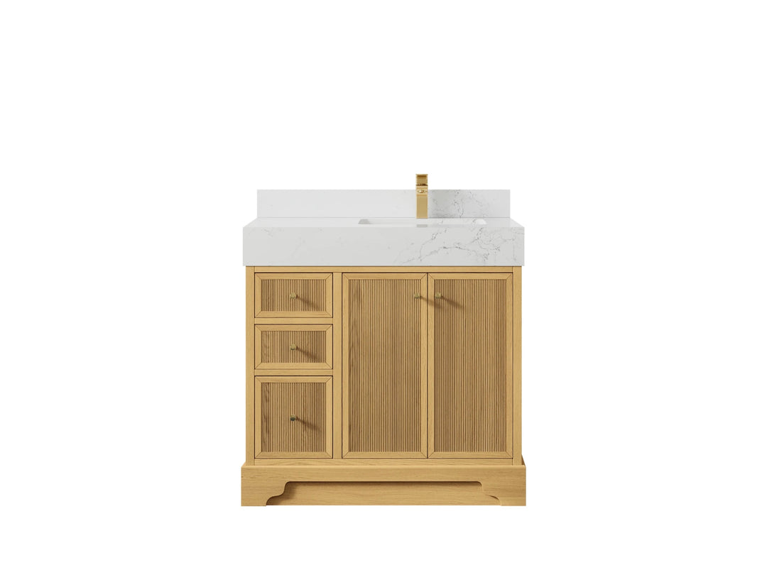 Manhattan White Oak 36 in. W x 22 in. D Right Offset Sink Bathroom Vanity | 
              
                White Oak
                
                  
             - MNH_WHOK_CA_LZ_36R - photo №10