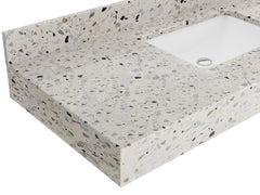 Manhattan White Oak 36 in. W x 22 in. D Right Offset Sink Bathroom Vanity - photo 13