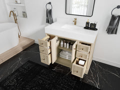 Manhattan White Oak 42 in. W x 22 in. D Single Sink Bathroom Vanity - photo 3