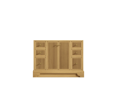 Manhattan White Oak 42 in. W x 22 in. D Single Sink Bathroom Vanity - Willow Bath and Vanity