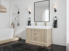 Manhattan White Oak 48 in. W x 22 in. D Double Sink Bathroom Vanity - photo 4