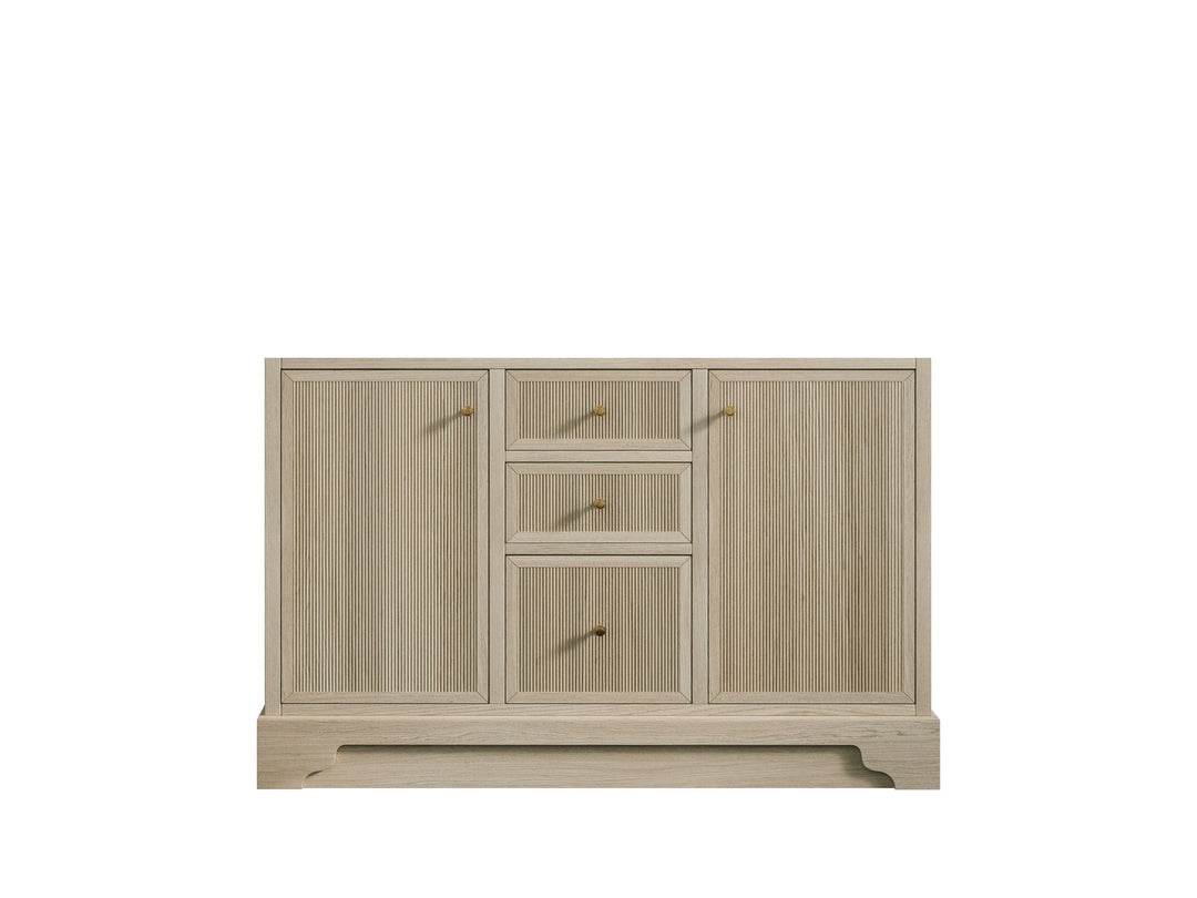 Manhattan White Oak 48 in. W x 22 in. D Double Sink Bathroom Vanity - Willow Bath and Vanity