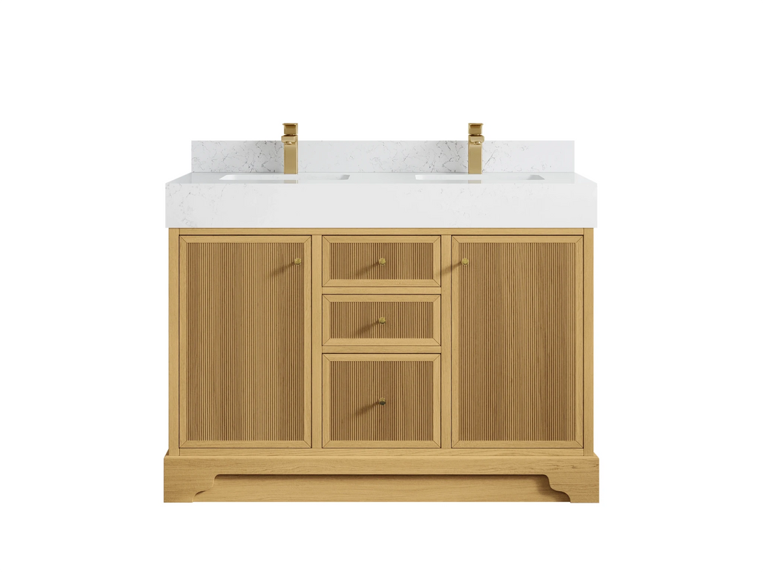 Manhattan White Oak 48 in. W x 22 in. D Double Sink Bathroom Vanity | 
              
                White Oak
                
                  
             - MNH_WHOK_CA_LZ_48D - photo №14