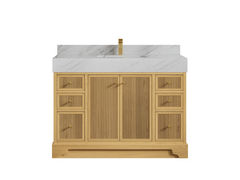 Manhattan White Oak 48 in. W x 22 in. D Single Sink Bathroom Vanity - photo 11