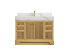 Manhattan White Oak 48 in. W x 22 in. D Single Sink Bathroom Vanity - photo 9