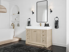 Manhattan White Oak 48 in. W x 22 in. D Single Sink Bathroom Vanity - photo 2