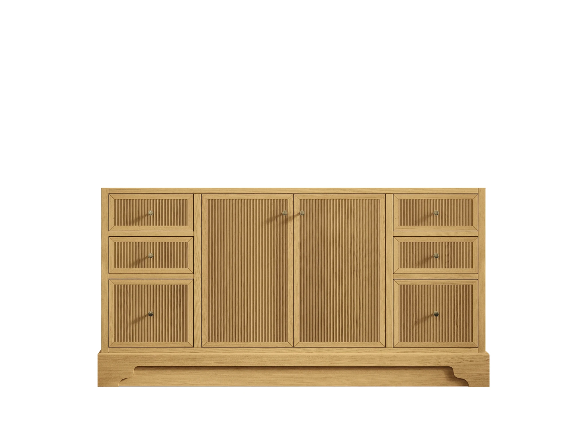 Manhattan White Oak 60 in. W x 22 in. D Single Sink Bathroom Vanity - Willow Bath and Vanity