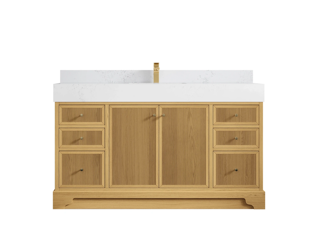 Manhattan White Oak 60 in. W x 22 in. D Single Sink Bathroom Vanity | 
              
                White Oak
                
                  
             - MNH_WHOK_CA_LZ_60S - photo №10