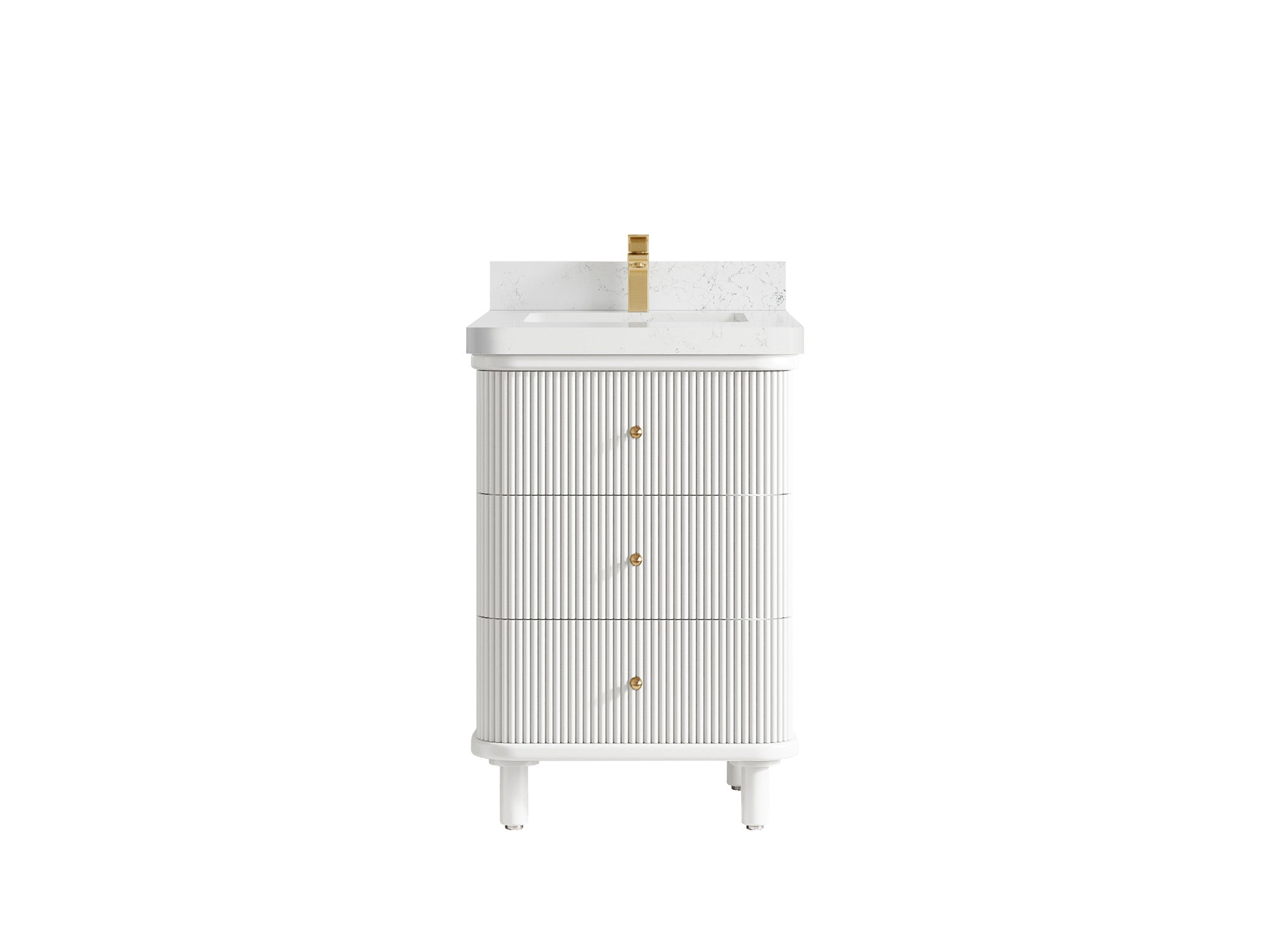 Miami 24 in. W x 22 in. D Single Sink Bathroom Vanity - Willow Bath and Vanity