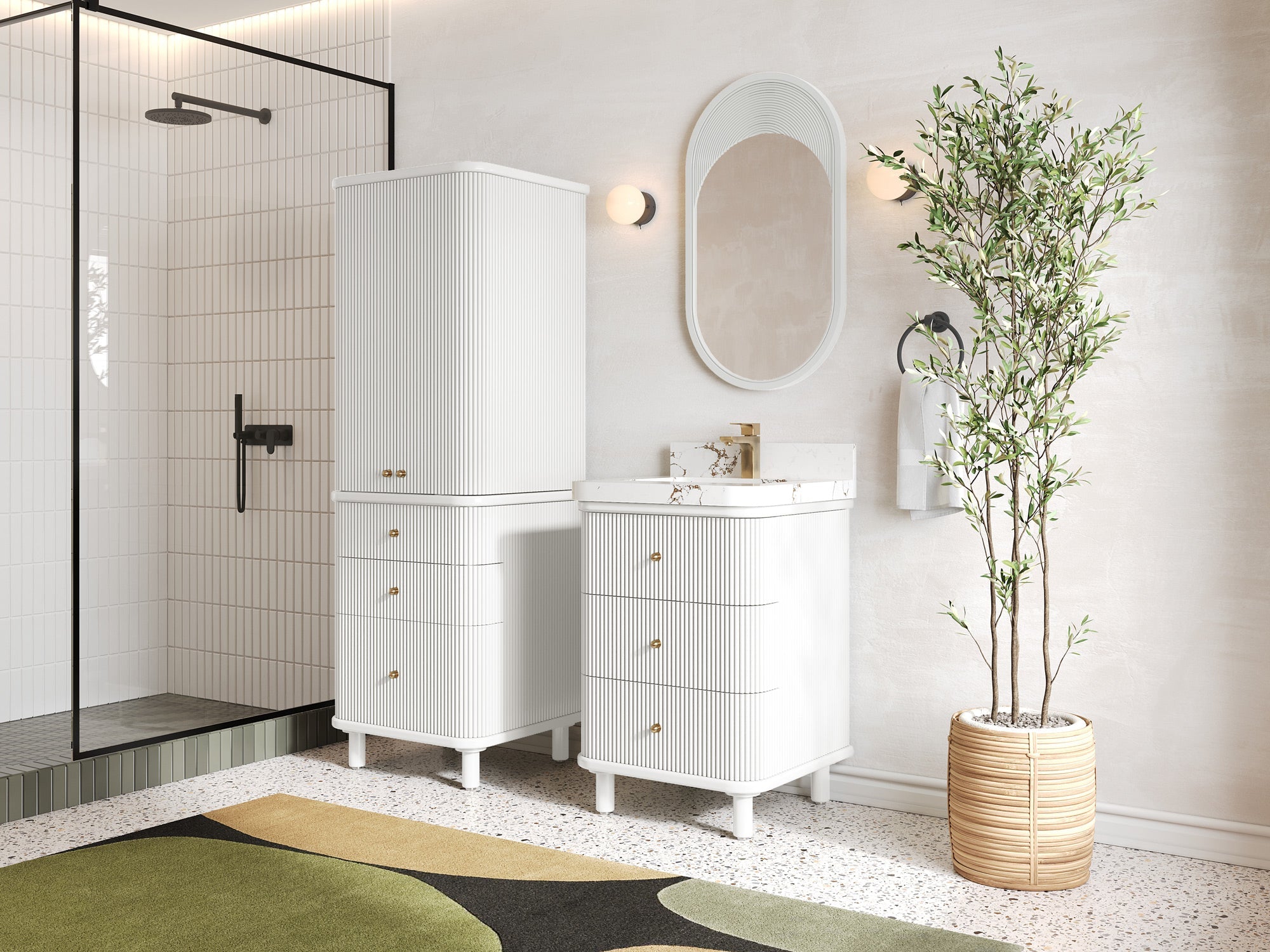 Miami 24 in. W x 22 in. D Single Sink Bathroom Vanity - Willow Bath and Vanity