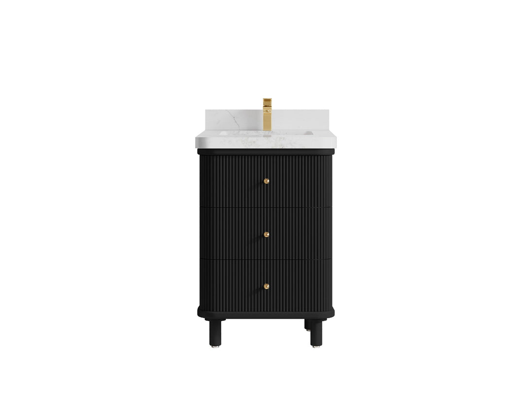 Miami 24 in. W x 22 in. D Single Sink Bathroom Vanity - Willow Bath and Vanity