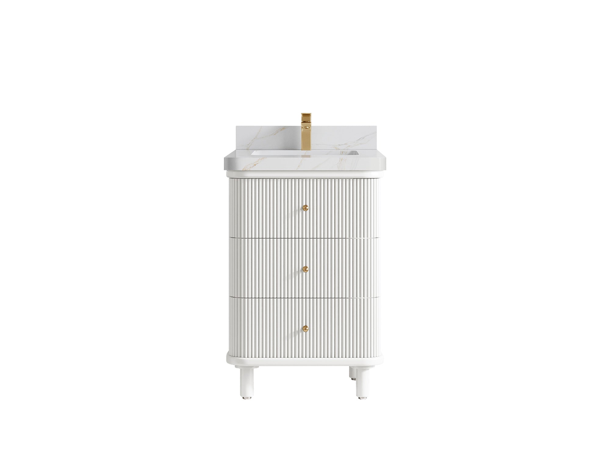 Miami 24 in. W x 22 in. D Single Sink Bathroom Vanity - Willow Bath and Vanity