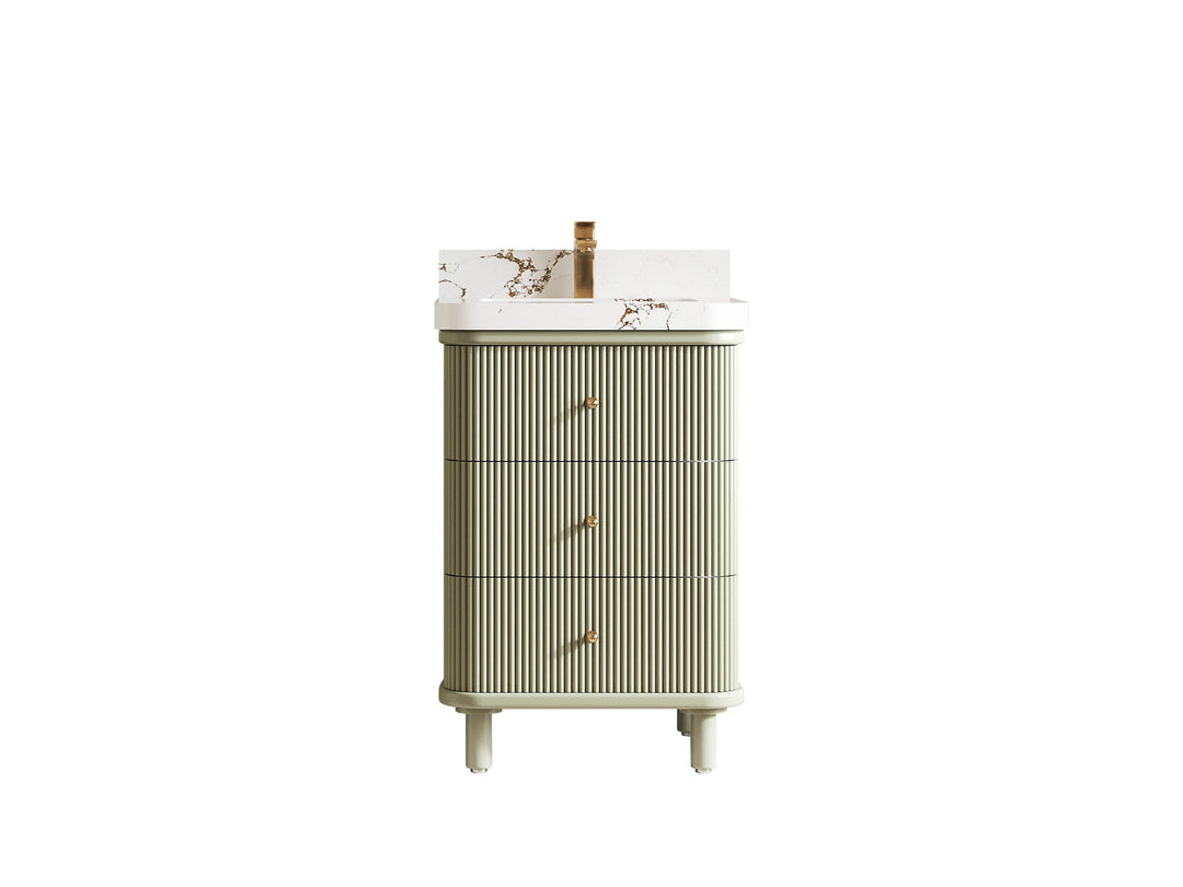 Miami 24 in. W x 22 in. D Single Sink Bathroom Vanity - Willow Bath and Vanity