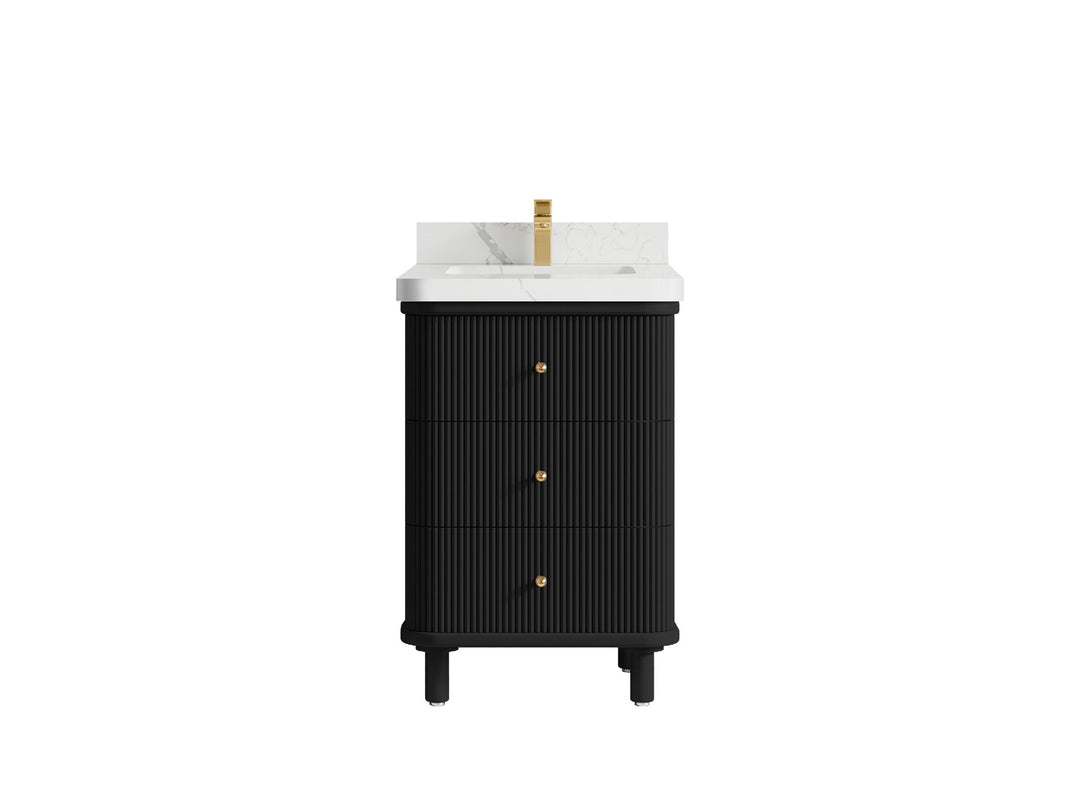 Miami 24 in. W x 22 in. D Single Sink Bathroom Vanity - Willow Bath and Vanity