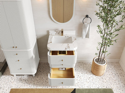 Miami 24 in. W x 22 in. D Single Sink Bathroom Vanity - Willow Bath and Vanity