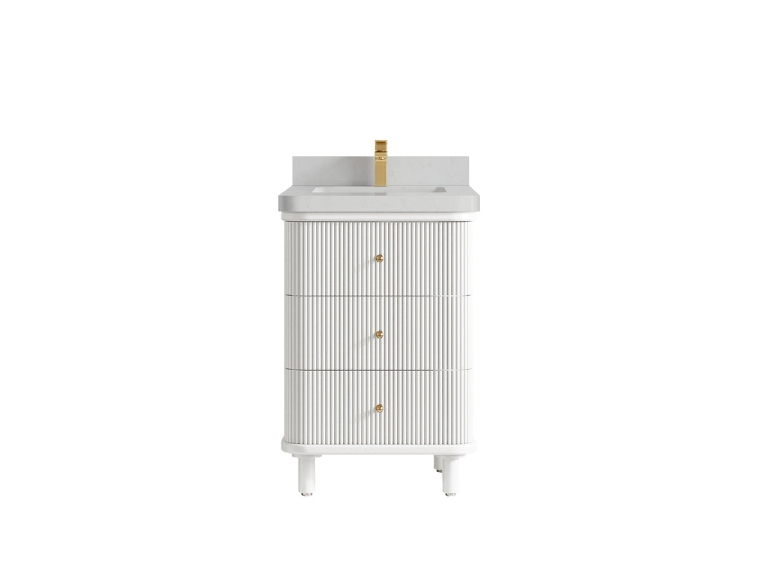 Miami 24 in. W x 22 in. D Single Sink Bathroom Vanity - Willow Bath and Vanity