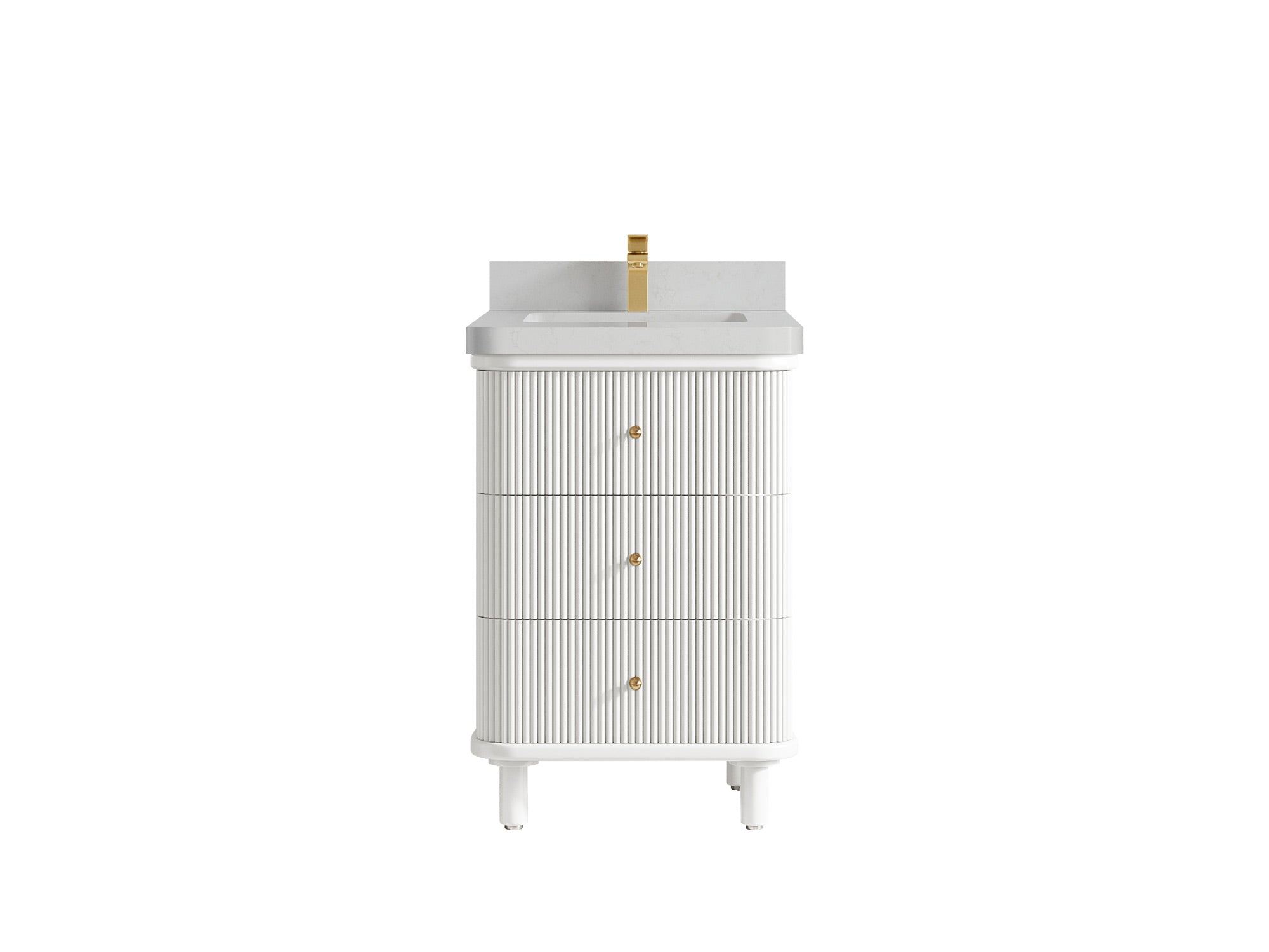 Miami 24 in. W x 22 in. D Single Sink Bathroom Vanity - Willow Bath and Vanity