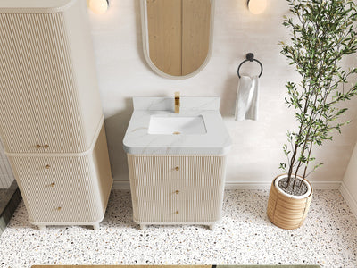 Miami 30 in. W x 22 in. D Single Sink Bathroom Vanity - Willow Bath and Vanity