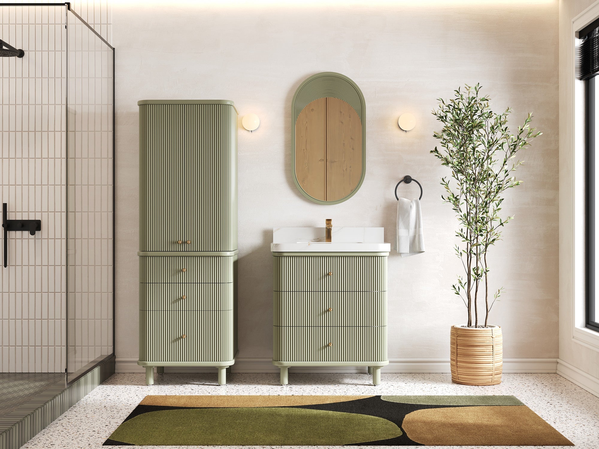 Miami 30 in. W x 22 in. D Single Sink Bathroom Vanity - Willow Bath and Vanity