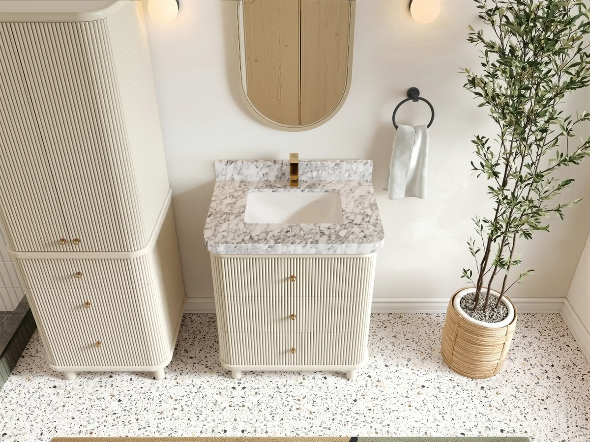 Miami 30 in. W x 22 in. D Single Sink Bathroom Vanity - Willow Bath and Vanity
