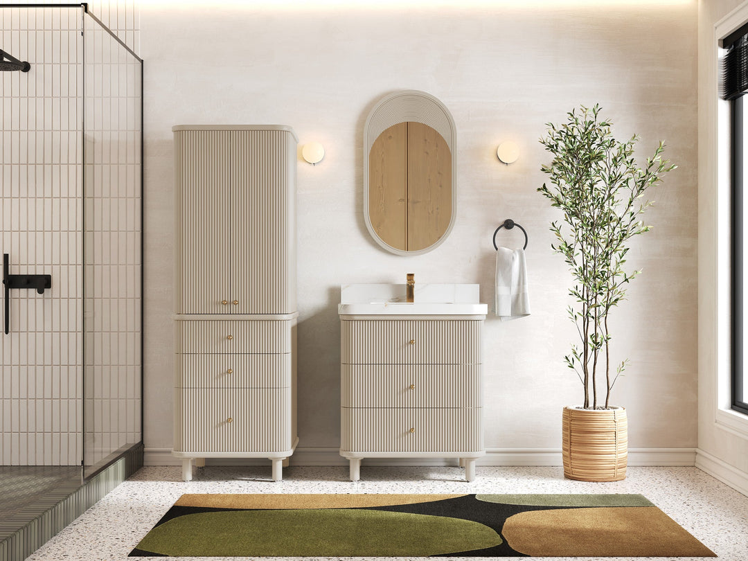 Miami 30 in. W x 22 in. D Single Sink Bathroom Vanity - Willow Bath and Vanity