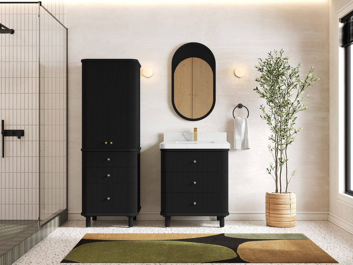 Miami 30 in. W x 22 in. D Single Sink Bathroom Vanity - Willow Bath and Vanity