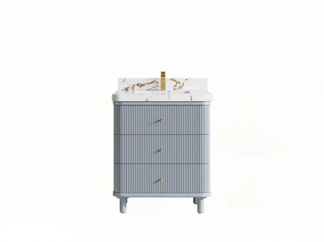 Miami 30 in. W x 22 in. D Single Sink Bathroom Vanity | 
              
                Blue Heather
                
                  
             - MIA-CAB-BLU-29 - photo №1