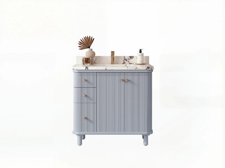 Miami 36 in. W x 22 in. D Center Sink Bathroom Vanity - photo 1