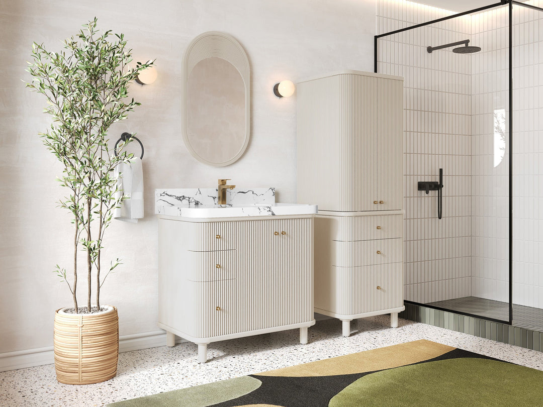 Miami 36 in. W x 22 in. D Center Sink Bathroom Vanity - Willow Bath and Vanity