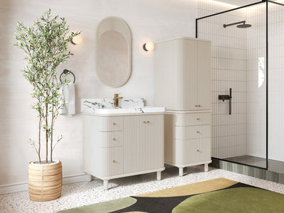 Miami 36 in. W x 22 in. D Center Sink Bathroom Vanity - Willow Bath and Vanity