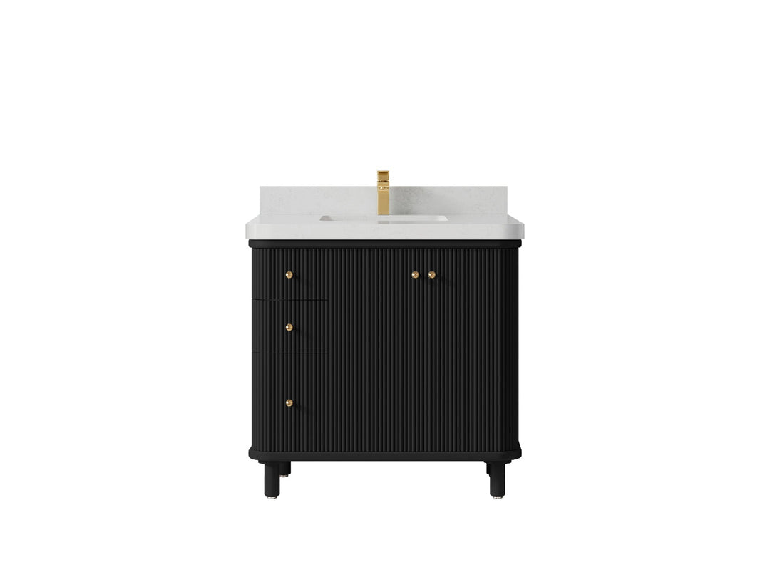 Miami 36 in. W x 22 in. D Center Sink Bathroom Vanity - Willow Bath and Vanity
