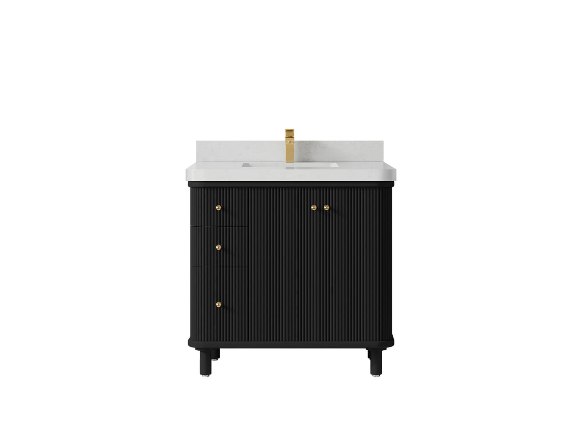 Miami 36 in. W x 22 in. D Center Sink Bathroom Vanity - Willow Bath and Vanity