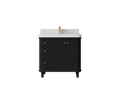 Miami 36 in. W x 22 in. D Center Sink Bathroom Vanity - Willow Bath and Vanity