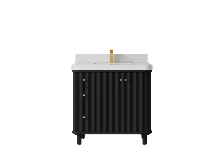 Miami 36 in. W x 22 in. D Center Sink Bathroom Vanity - photo 14