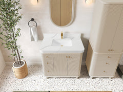 Miami 36 in. W x 22 in. D Center Sink Bathroom Vanity - photo 7