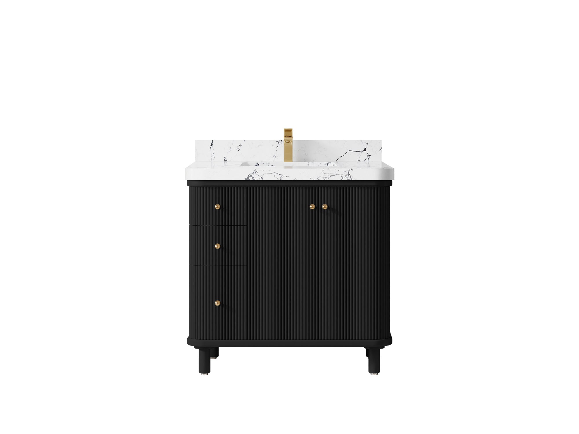 Miami 36 in. W x 22 in. D Center Sink Bathroom Vanity - Willow Bath and Vanity