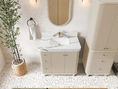 Miami 36 in. W x 22 in. D Center Sink Bathroom Vanity - photo 19