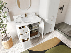 Miami 36 in. W x 22 in. D Center Sink Bathroom Vanity - photo 3