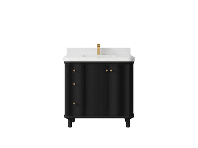 Miami 36 in. W x 22 in. D Center Sink Bathroom Vanity - Willow Bath and Vanity