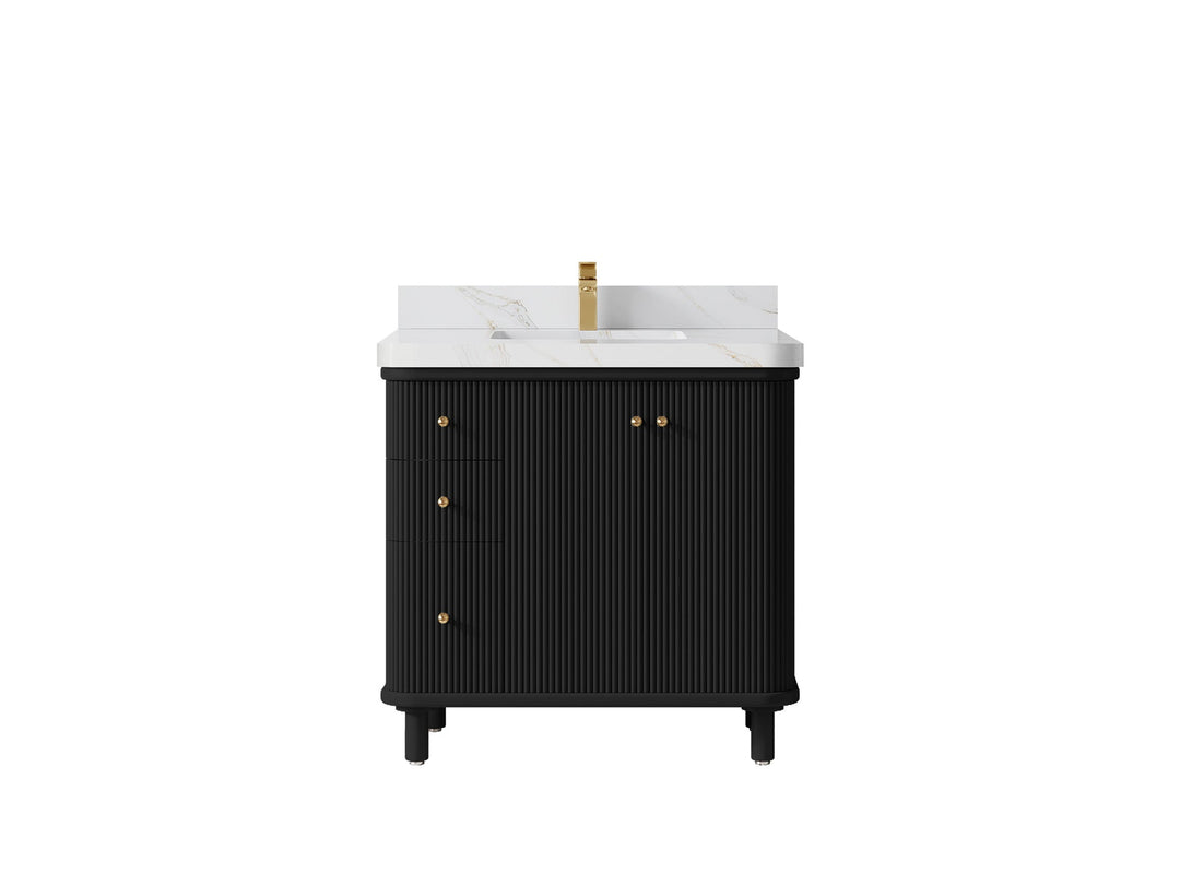 Miami 36 in. W x 22 in. D Center Sink Bathroom Vanity - Willow Bath and Vanity
