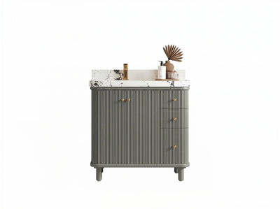 Miami 36 in. W x 22 in. D Left Offset Sink Bathroom Vanity - Willow Bath and Vanity