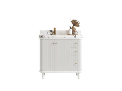 Miami 36 in. W x 22 in. D Left Offset Sink Bathroom Vanity - photo 1