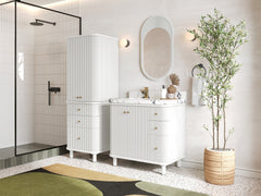 Miami 36 in. W x 22 in. D Left Offset Sink Bathroom Vanity - photo 2